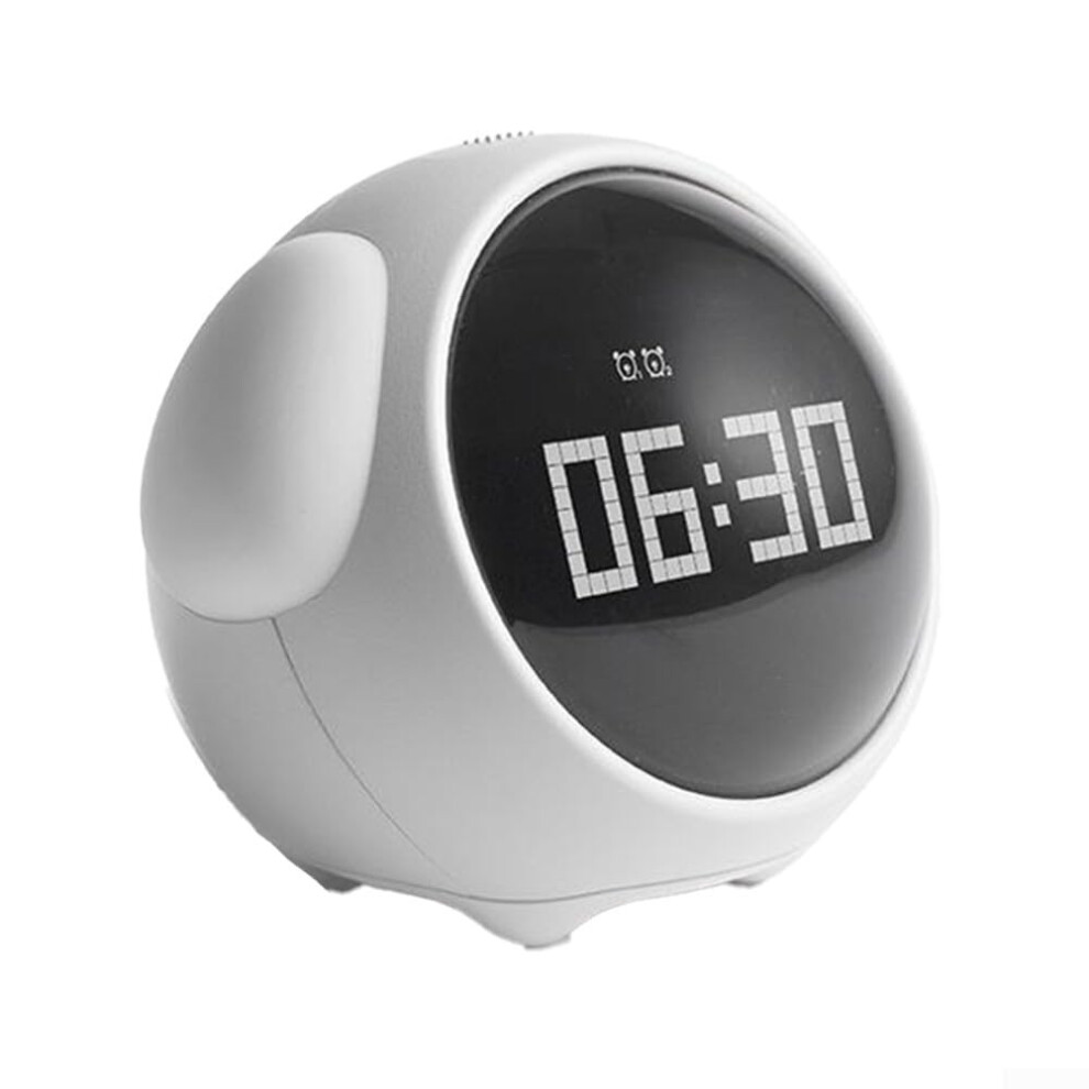 Personalised Children's Alarm Clock White with Interactive Features, Innovative Design, and Easy-to-Use Functions