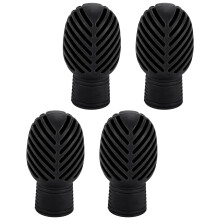Silencer Tips for Drumsticks - Black Silicone Drum Mute Noise Cover, Exercise Drumstick Tips, Noise Reduction Accessory