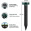 Tcgg-solar Mole Repeller, 4 Pieces Ultrasonic Pest Repeller - Mole Control with Ip65 Waterproof, Mole Repellent Garden Mole Repeller 5