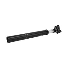 Fahrradfedersattelstütze Stoßdämpfer 31,6 mm x 350 mm Aluminium Schwarz