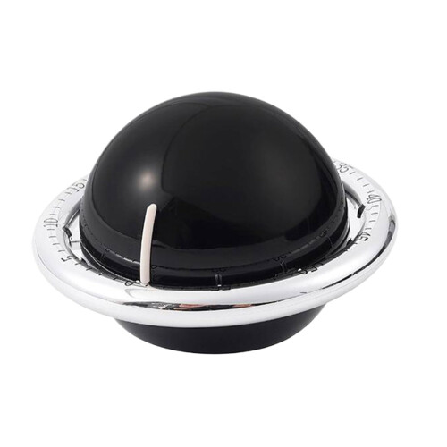 Magnetic Kitchen Timer for Kids, Visual ABS Timer, Black Oven Timer for Cooking and Learning Experiments