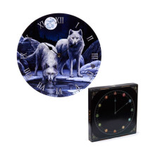 Lisa Parker Warriors of Winter Wolf Picture Clock