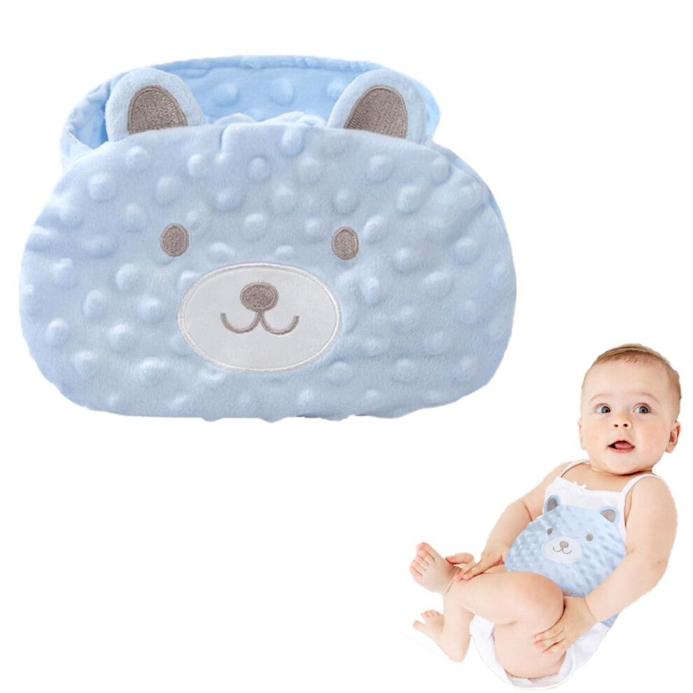 Hot Water Bottle Anti-Colic Belt for Babies, Soft Heated Tummy Wrap, Microwave Safe Heat Pad for Stomach Relief in Toddlers