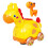 Mini Scooter for Boys - Yellow Plastic Crawling Toy Activity Table for Babies, Learning Playmate, Small Size 1