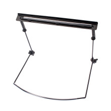 Harmonica Holder Neck Stand 24 Holes Adjustable Black Metal Compatible with Diatonic Harmonicas