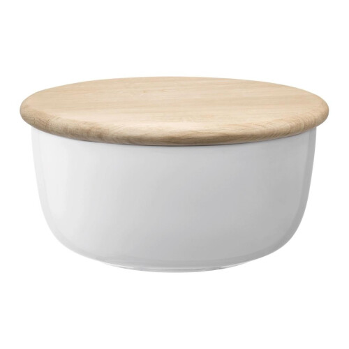 LSA International LSA Dine White Porcelain Bowl with Lid 26cm