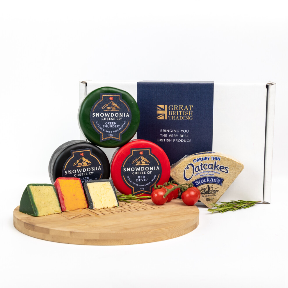 Great British Trading Limited Snowdonia Cheese Company 3X 200G Truckles And Oatcakes
