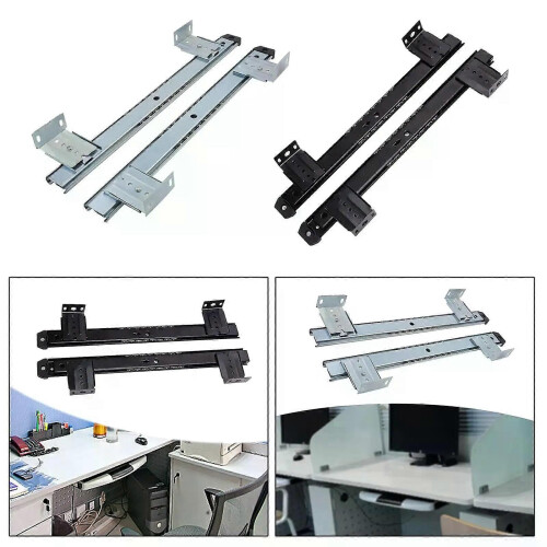 under Desk Slider Track Pull Out Office Home Slides Hardware Sliding Keyboard 2
