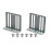 Kit de support d'installation d'autoradio universel 2 DIN MP5, accessoires de montage, support intérieur 2