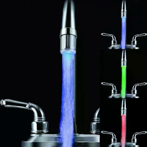 Universaladapter, Wasserfall-Leuchten, 7 Farben, langlebiges Material, hochwertig, vielseitig einsetzbar, 1