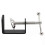 Universal- C Shape Table Mounting Clamp Metal Black White Desktop Mic Stand Microphone Arm- Desk Mountv 3