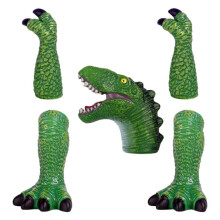 Pack of 5 Dinosaur Finger Puppets for Kids, Soft Toy Figures for Toddlers, Ideal for Family Fun and Party Favors
