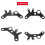 Universal Motorcycle Instrument Bracket Speedometer Odometer Mount Stand Support 3