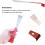 Stainless Steel Beehive Scraper Tool for Beekeeping - Durable 2-Pack Beekeeper Equipment in Red and Silver 2