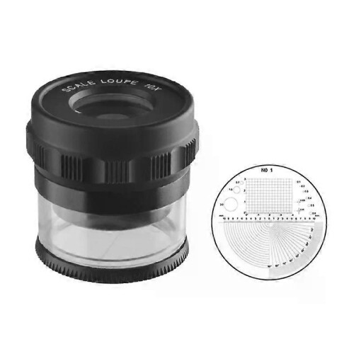 Verbeterde 10x-standaard meetloep schaal vergrootglas compact verjaardagscadeau 1