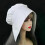 White Bonnet Victorian Cosplay Hat Medieval Vintage Head Wear 5