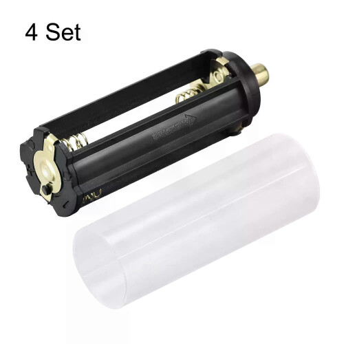 Uxcell AAA Batterij 3x15V Opslagadapter Case 18650 Batterijhouder Converter 4 Set 2