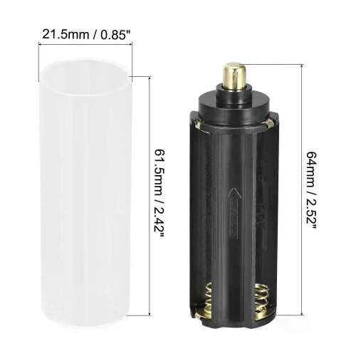 Uxcell AAA Batterij 3x15V Opslagadapter Case 18650 Batterijhouder Converter 4 Set 1