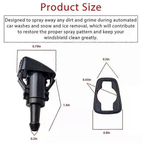 Buse de pulvérisation de lave-glace pour Chrysler Dodge Jeep 4805742AB 5116079AA 1