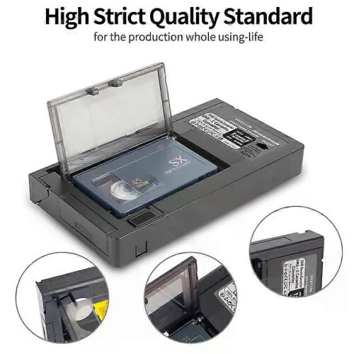 Adattatore per cassetta VHS-C per JVC per RCA per Panasonic VHS-C SVHS Adattatore per cassetta VHS non 1