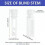 Vertical Blind Stem Replacement White Stems for Vertical Window Blind Vertical Blind Carrier Stem Vertical 3