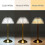 Lampe de table LED sans fil, lampe de table à piles, lampe de table LED à intensité variable 3