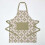 Homescapes Green & Pink Retro 100% Cotton Apron 1