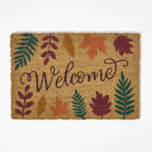 Autumn Leaves Non-Slip Coir Doormat, 40 x 60 cm