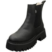 (4) Buffalo Bfl Aspen Vegan Womens Chelsea Boots in Black