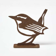 Steel Eurasian Wren Fence Topper