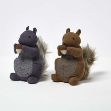 Luxury Fabric Squirrel Doorstop Set of 2