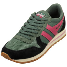 (4) Gola Daytona Womens Fashion Trainers in Green Black