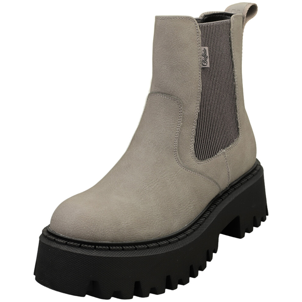 Buffalo (4) Aspen Vegan Womens Chelsea Boots In Grey