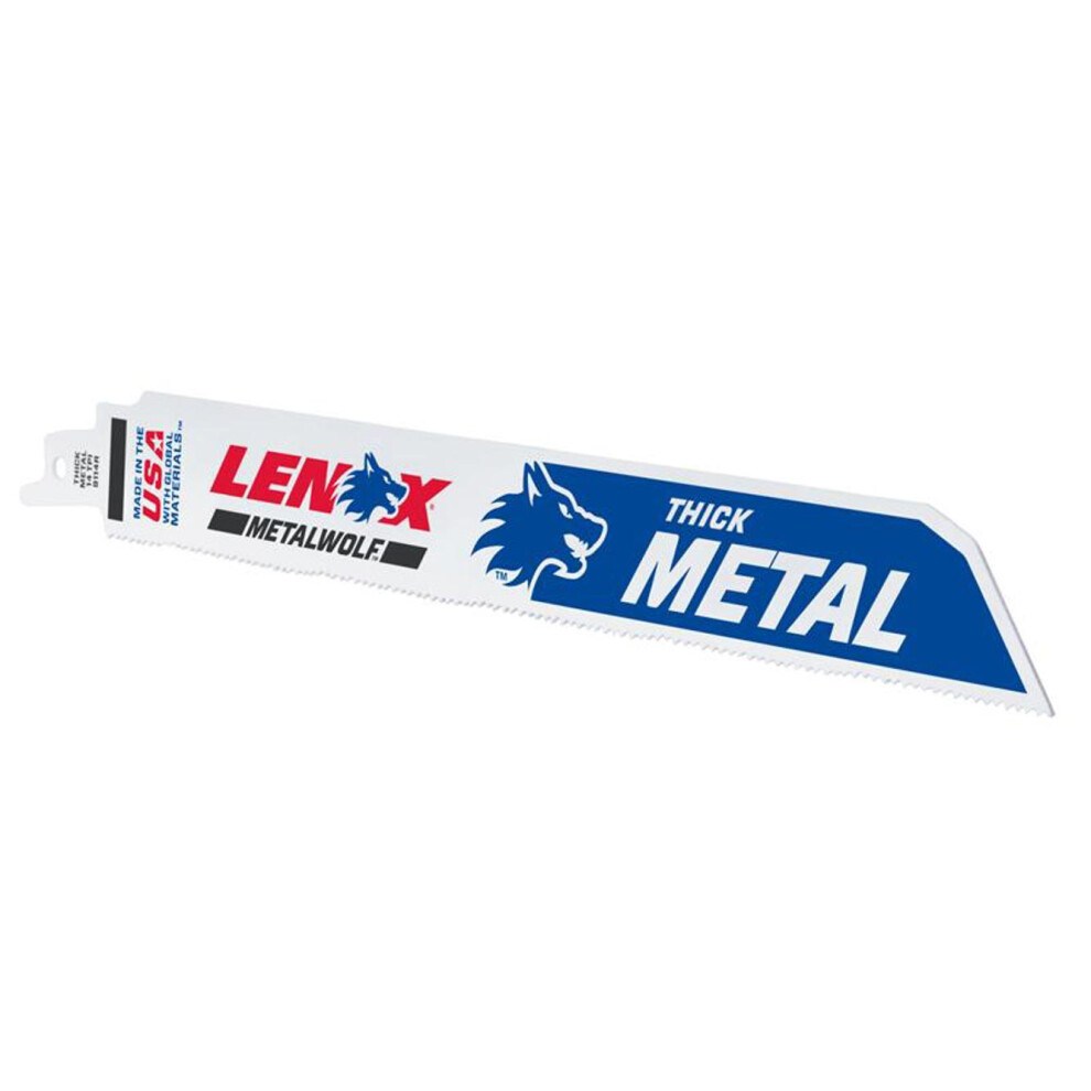 Lenox Metalwolf Wave Edge Reciprocating Saw Blade 229 X 25 X 1.1Mm 14 Tpi X5 082472201789