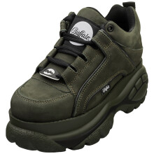 (5) Buffalo 1339-14 Womens Platform Boots in Khaki Black