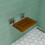 Wall Mounted Folding Teak Shower Seat - Solid Wood Bathroom Bench 6