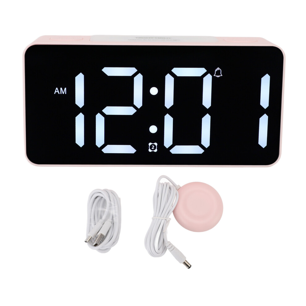 Extra Loud Alarm Clock with Bed Shaker Large LED