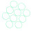 10 Pcs Agility Speed Rings Balance Coordination 9