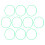 10 Pcs Agility Speed Rings Balance Coordination 6