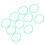 10 Pcs Agility Speed Rings Balance Coordination 10