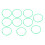 10 Pcs Agility Speed Rings Balance Coordination 9