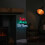 Premier 40cm Light up Hanging Santa Stop Here Christmas Infinity Mirror Light with Multi-Coloured LEDs 3