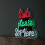 Premier 40cm Light up Hanging Santa Stop Here Christmas Infinity Mirror Light with Multi-Coloured LEDs 7