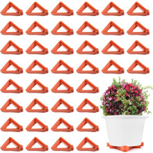 40PCS Plant Pot Feet For Outdoor Plant Pots, Feet For Garden Pots, Triangle Plant Pot Risers, Invisible Pot Toes Plant Feet, Flower Risers