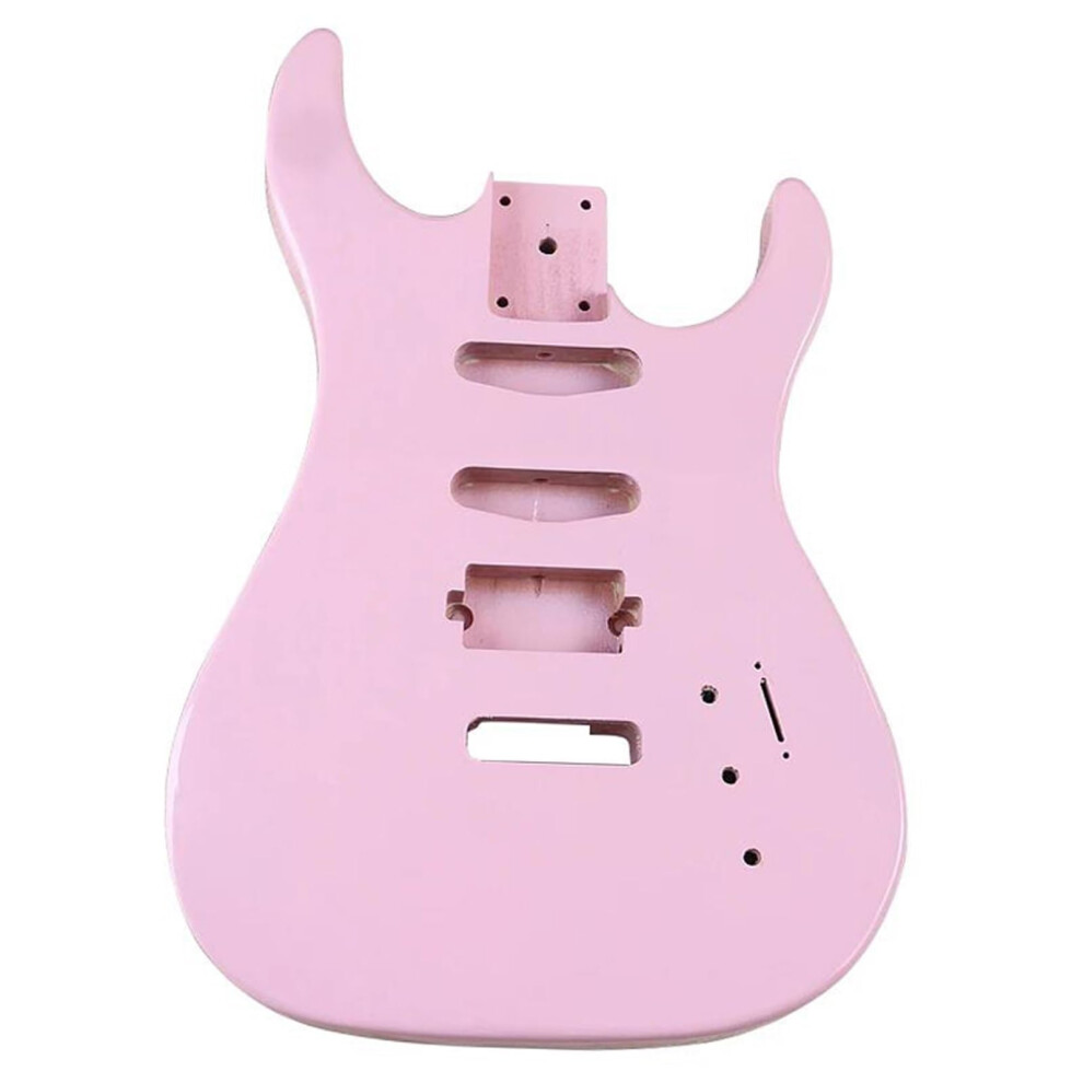 DIY Gitarrenbausatz E-Gitarrenkorpus Pappelholz in Barrel Pink GrÃ¼n, 4/4 GrÃ¶Ãe, fÃ¼r AnfÃ¤nger und Fortgeschrittene-image-OPC-PK5Z8PJ-NEW