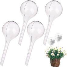 4PCS Small Watering Globes, Plant Watering Globes Gardening Watering Bulbs Houseplant Pot Bulbs, Pvc Watering Self Watering Irrigation Drippers