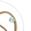 Comfy Living (Gold) Round Abstract Tempered Glass Side Table Chrome Effect Frame In Gold Or Silver 6
