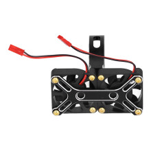 4985 1717 Aluminium-Kühlkörper mit Lüfter, bürstenloser Motor, 40x40x10mm, schwarz