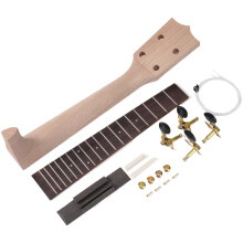 Ukulele Kit 23 Inches - Wooden Ukulele Neck Craft Kit with Accessories for Children, Students, and Beginners