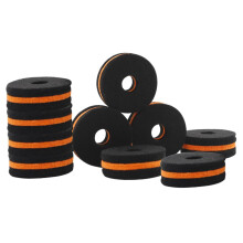 10 Piece Drum Pad Set Beckenhaarpolster Practice Pads Schlagzeug Zubehör for Drum Kits, Durable and Versatile Design